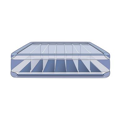 Hi Loft Inflatable Air Mattress, Raised Inflatable Blow-Up Bed, Powerful Pump, Adjustable