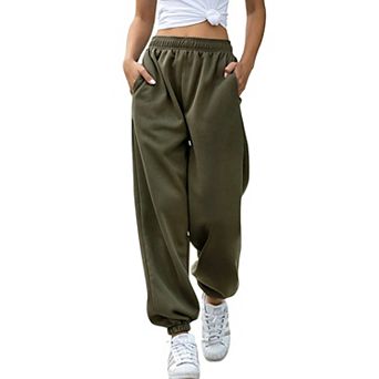 Women's High Waist Baggy Sweatpants Loose Fit Casual Joggers with Pockets