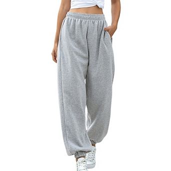 Women's High Waist Baggy Sweatpants Loose Fit Casual Joggers with Pockets