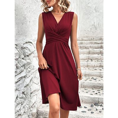 wrap dresses for wedding guest Serisse Women's Elegant Cream White Linen Sleeveless Tie-Waist Dress,Summer Tropical Vacation Holiday Resort Wear,Wedding Tea Party Bridal Outfit in padding for added comfort and coverage Women's Wrap Wedding Guest Dresses