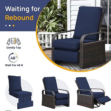 Recliner Replacement Cushion, Patio Chair Sofa Washable Cushion Deep Seat, Cover Can be Replaced