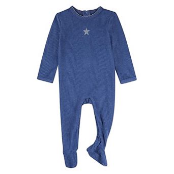 Star Embroidered Textured Footie