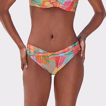 Lascana Women's Tropical Twist Front Bikini Bottom