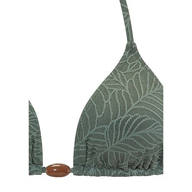 Lascana Women's Embroidered Triangle Bikini Top
