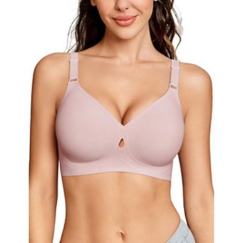 Avidlove Womens Wireless Jelly Bras Seamless Bra No Underwire Full Coverage Padded Bralette