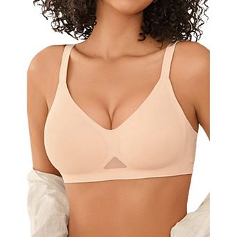 Avidlove V Neck Seamless Bras for Women Full Coverage Tshirt Bralettes Everyday Bra