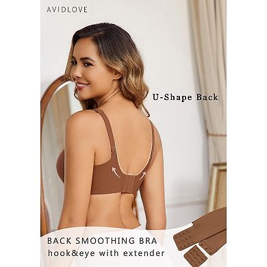 Avidlove Seamless Bras for Women No Underwire Bra Wireless Padded Bralette Support No Show Bras