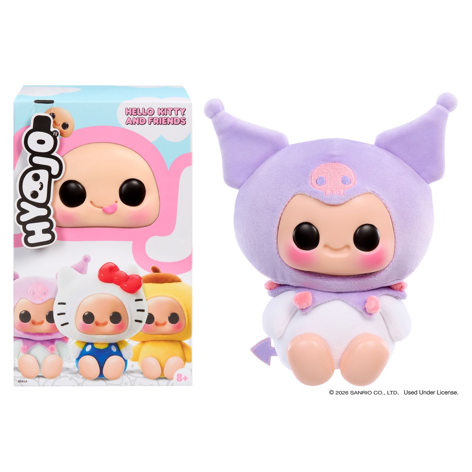 Детская мягкая игрушка MGA Hyojo Sanrio Kuromi Plush - Styles May Vary — фото 1