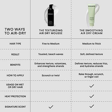 The Texturizing Air Dry Hair Mousse