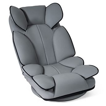 Costway 360 Degree Swivel Floor Gaming Chair, Folding Lazy Adjustable Lounger Couch