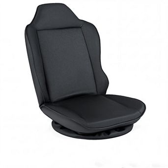 Costway 360° Swivel Floor Gaming Chair with 5-Level Adjustable Backrest&Padded Seat Cushion