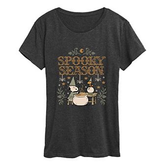 Women's Peanuts Snoopy & Woodstock Spooky Season Graphic Tee