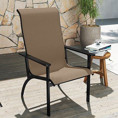 Costway Adirondack Chair with 400 lbs Weight Capacity High Back and Metal Frame Outdoor