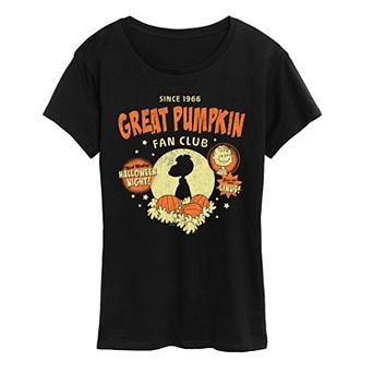 Women's Peanuts Great Pumpkin Fan Club Graphic Tee