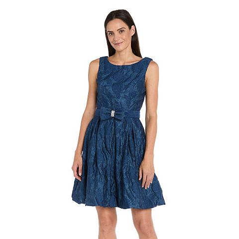 Женские платья R&M Petite R&M Richards Floral Jacquard Organza Bubble Dress