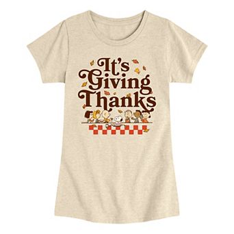 Girls 7-16 Peanuts It's Giving Thanks Graphic Tee