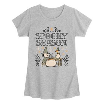 Girls 7-16 Peanuts Snoopy & Woodstock Spooky Season Graphic Tee