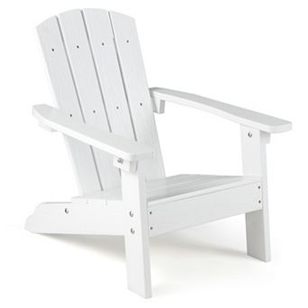 Costway Kids Adirondack Chair with High Backrest Armrests Fire Pit Chair for Kids Ages 3-8