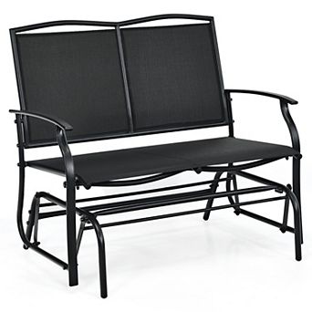 Costway Patio Glider Rocking Bench Double 2 Person Chair Loveseat Garden