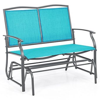 Costway Patio Glider Rocking Bench Double 2 Person Chair Loveseat Garden