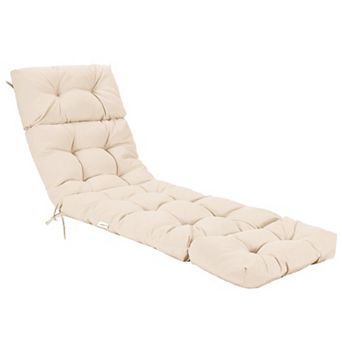 Costway 73" Lounge Chaise Cushion Padded Recliner Cushion Indoor Outdoor