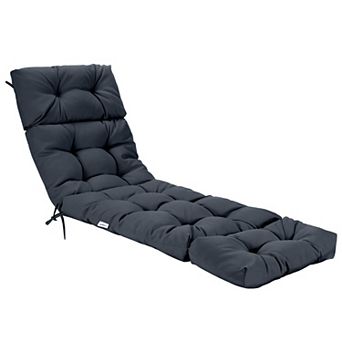 Costway 73" Lounge Chaise Cushion Padded Recliner Cushion Indoor Outdoor