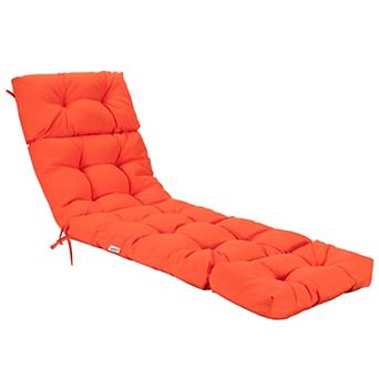 Costway 73" Lounge Chaise Cushion Padded Recliner Cushion Indoor Outdoor