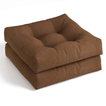 Costway 2 pc 21'' x 21'' Patio Chair Seat Cushion Pads Indoor/Outdoor