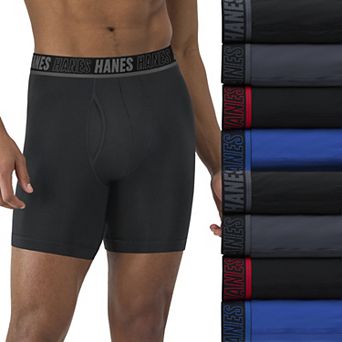 Men's Hanes® 8-Pack Ultimate Moves X-Temp Performance Boxer Briefs Underwear