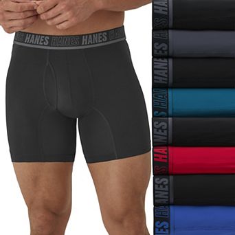 Men's Hanes® 8-Pack Ultimate Moves X-Temp Performance Boxer Briefs Underwear