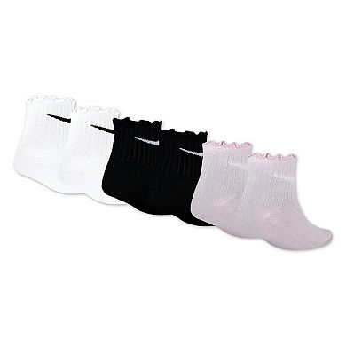 Girls Nike 6-Pack Ruffle Ankle Socks
