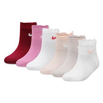 Girls Nike 6-Pack Ruffle Ankle Socks