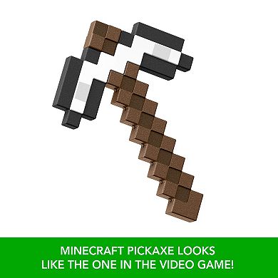 Mattel Minecraft Iron Pickaxe Battle Toy for Role-Play & Costumes