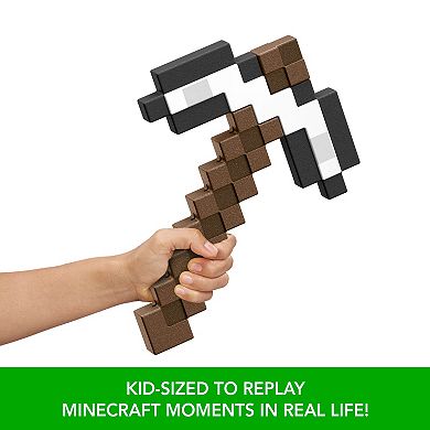 Mattel Minecraft Iron Pickaxe Battle Toy for Role-Play & Costumes