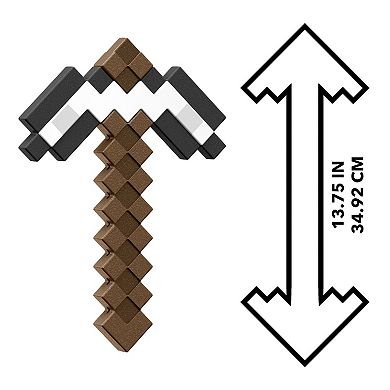 Mattel Minecraft Iron Pickaxe Battle Toy for Role-Play & Costumes