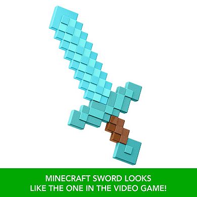 Mattel Minecraft Diamond Sword Battle Toy for Role-Play & Costumes
