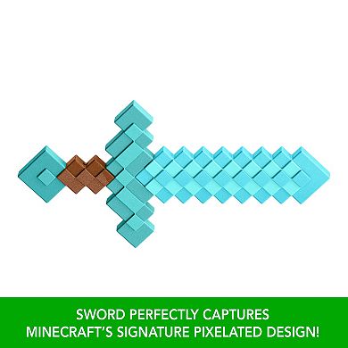 Mattel Minecraft Diamond Sword Battle Toy for Role-Play & Costumes
