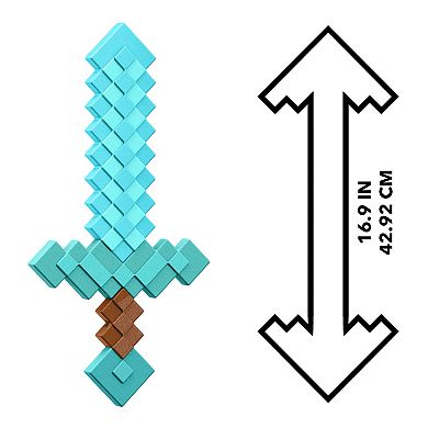 Mattel Minecraft Diamond Sword Battle Toy for Role-Play & Costumes