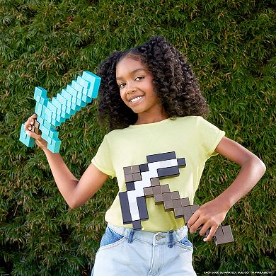 Mattel Minecraft Diamond Sword Battle Toy for Role-Play & Costumes