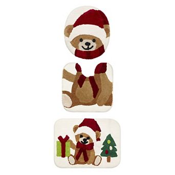 Avanti Teddy Bear 3 pc Contour Rug Set