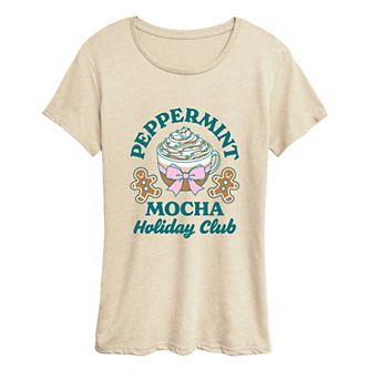 Women's Peppermint Mocha Holiday Graphic Tee