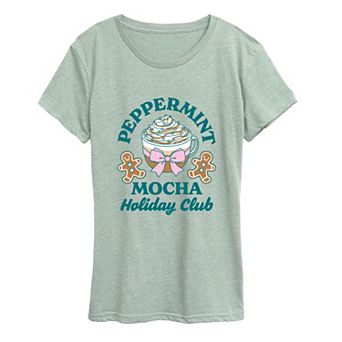 Women's Peppermint Mocha Holiday Graphic Tee
