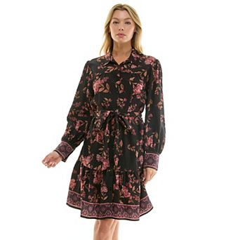 Women's Figueroa & Flower Long Sleeve Midi Dress