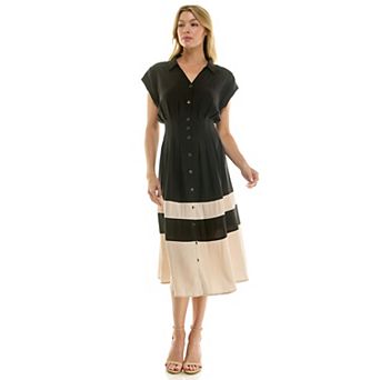 Women's Figueroa & Flower Button Down Midi Dress