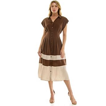Women's Figueroa & Flower Button Down Midi Dress