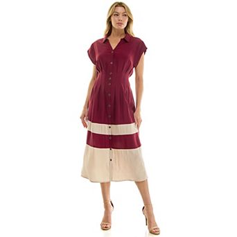 Women's Figueroa & Flower Button Down Midi Dress