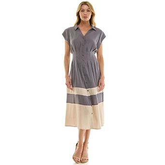 Women's Figueroa & Flower Button Down Midi Dress