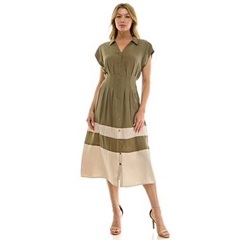 Women's Figueroa & Flower Button Down Midi Dress