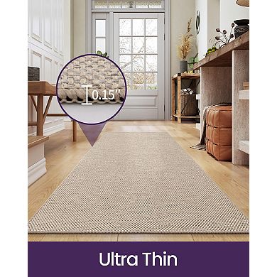 Non Slip Ultra Thin Hallway Runner Rug Stain Resistant Easy Clean Indoor Floor Mat