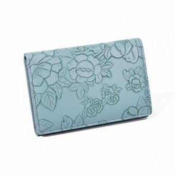 ZUQIETA Women's Small RFID Bifold Wallet Card Slots, ID Window, Zipper Pocket